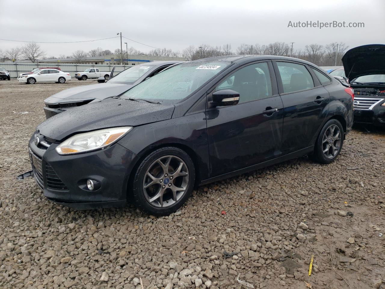 2014 Ford Focus Se Black vin: 1FADP3F20EL167462