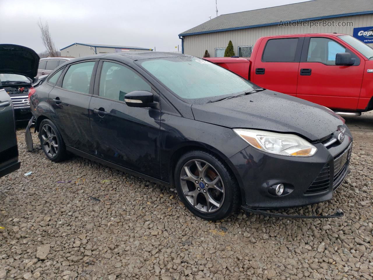 2014 Ford Focus Se Black vin: 1FADP3F20EL167462