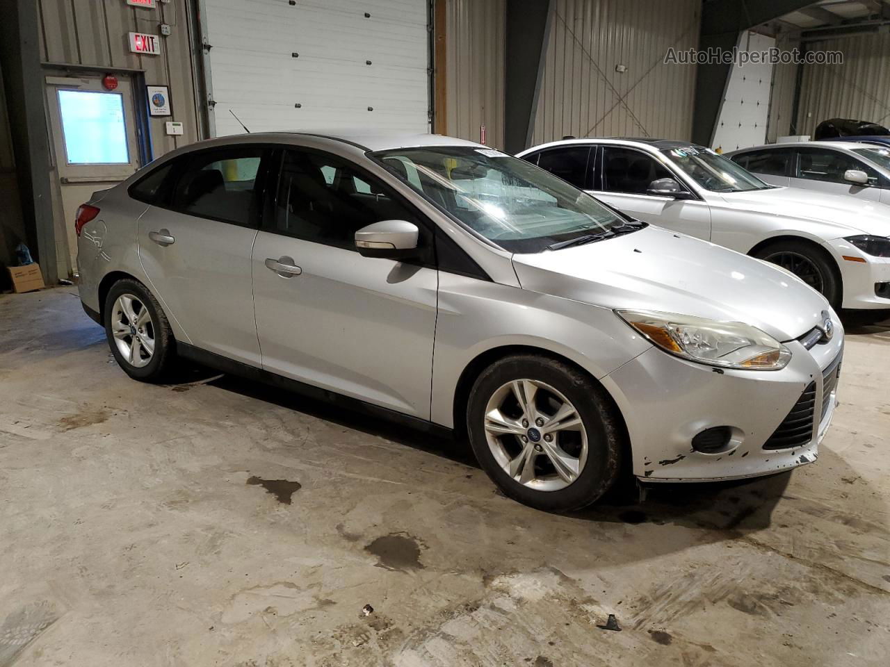 2014 Ford Focus Se Silver vin: 1FADP3F20EL172161