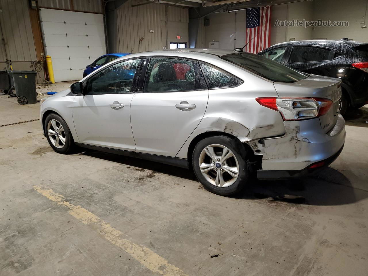 2014 Ford Focus Se Silver vin: 1FADP3F20EL172161