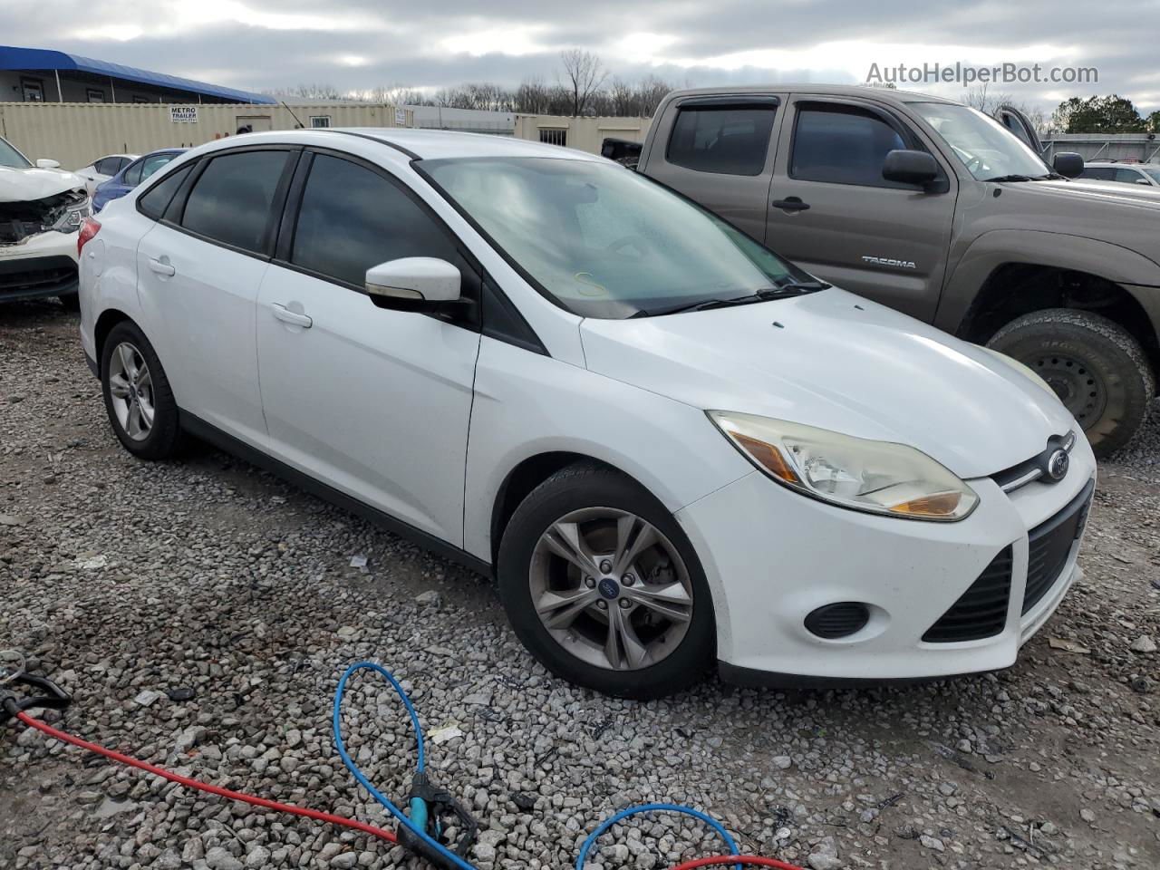 2014 Ford Focus Se White vin: 1FADP3F20EL179403