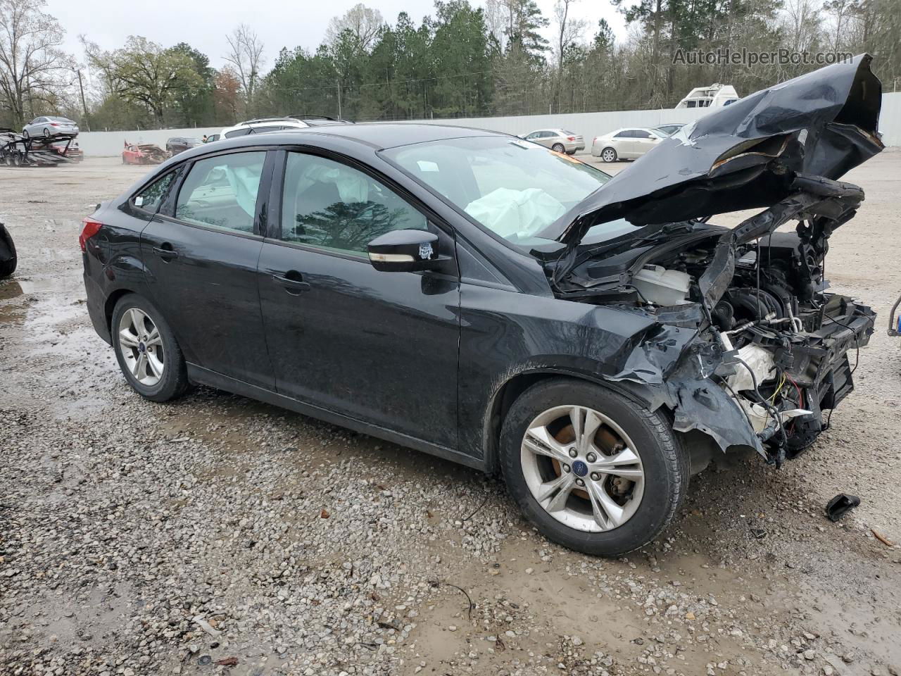 2014 Ford Focus Se Black vin: 1FADP3F20EL190868