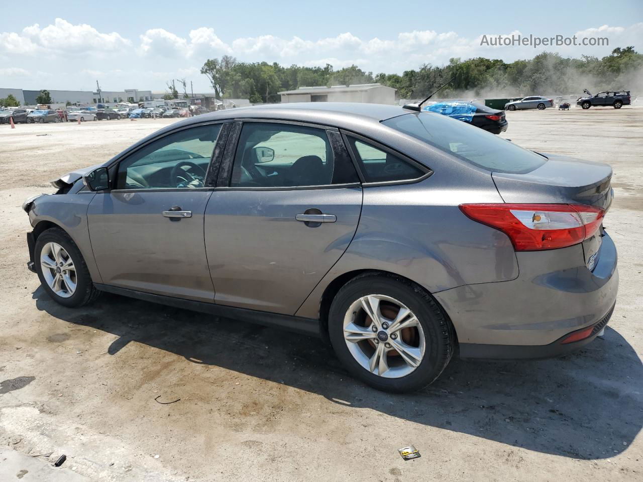 2014 Ford Focus Se Gray vin: 1FADP3F20EL191308