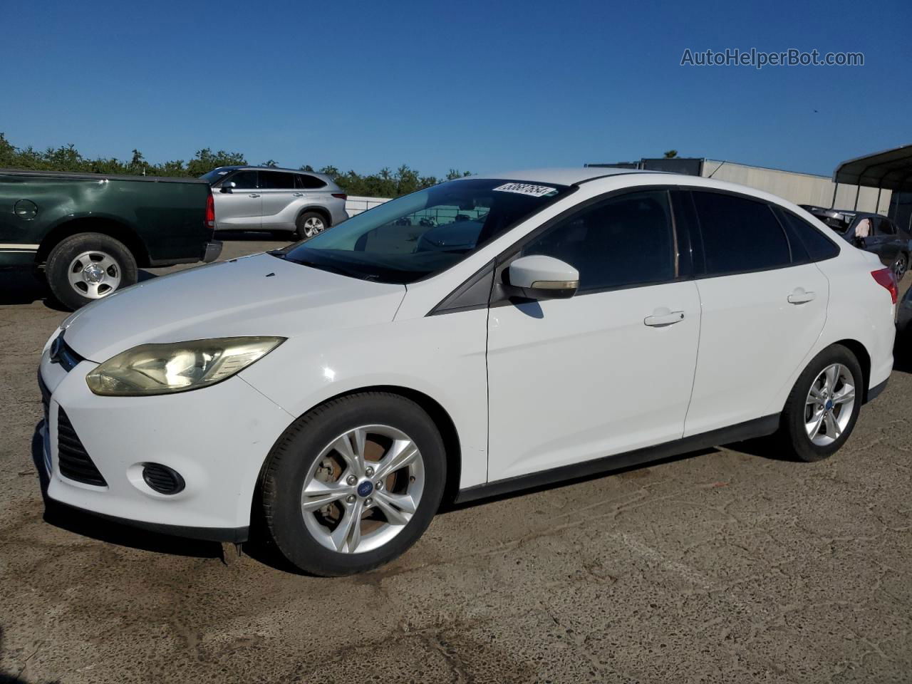 2014 Ford Focus Se White vin: 1FADP3F20EL224968