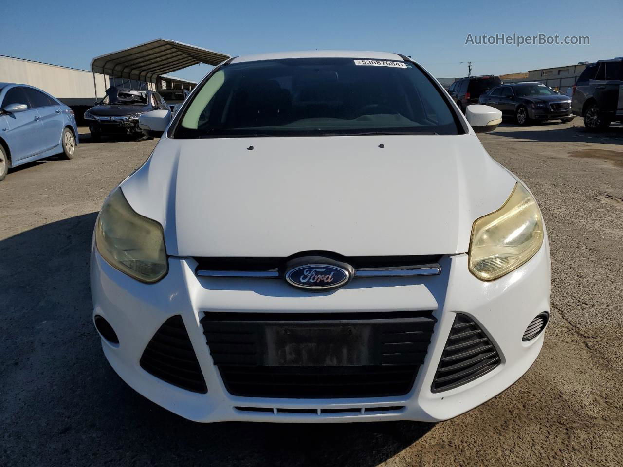 2014 Ford Focus Se White vin: 1FADP3F20EL224968