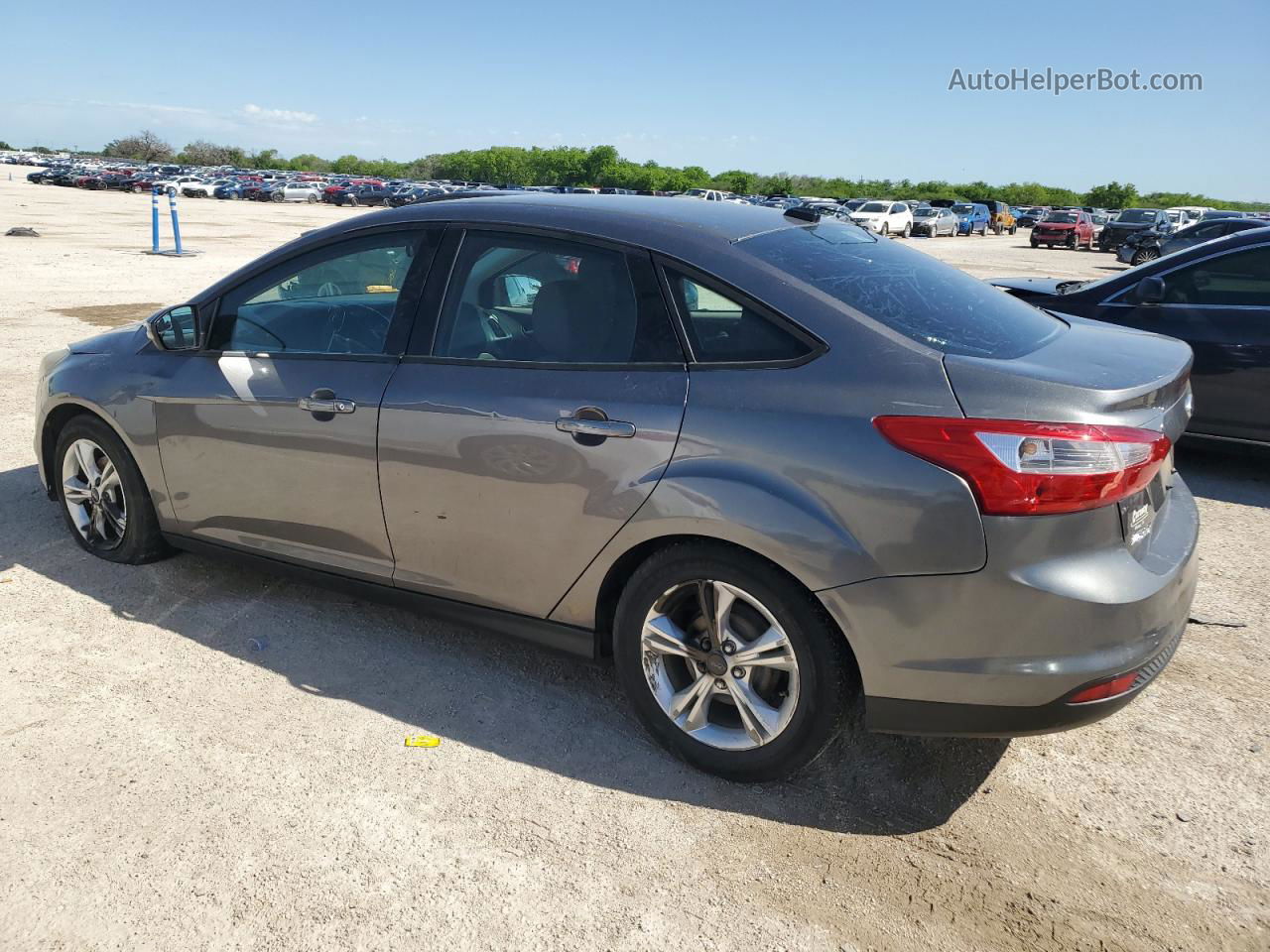 2014 Ford Focus Se Gray vin: 1FADP3F20EL229314