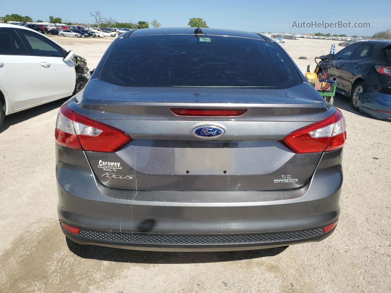 2014 Ford Focus Se Gray vin: 1FADP3F20EL229314