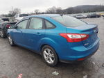 2014 Ford Focus Se Blue vin: 1FADP3F20EL233377