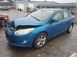 2014 Ford Focus Se Blue vin: 1FADP3F20EL233377