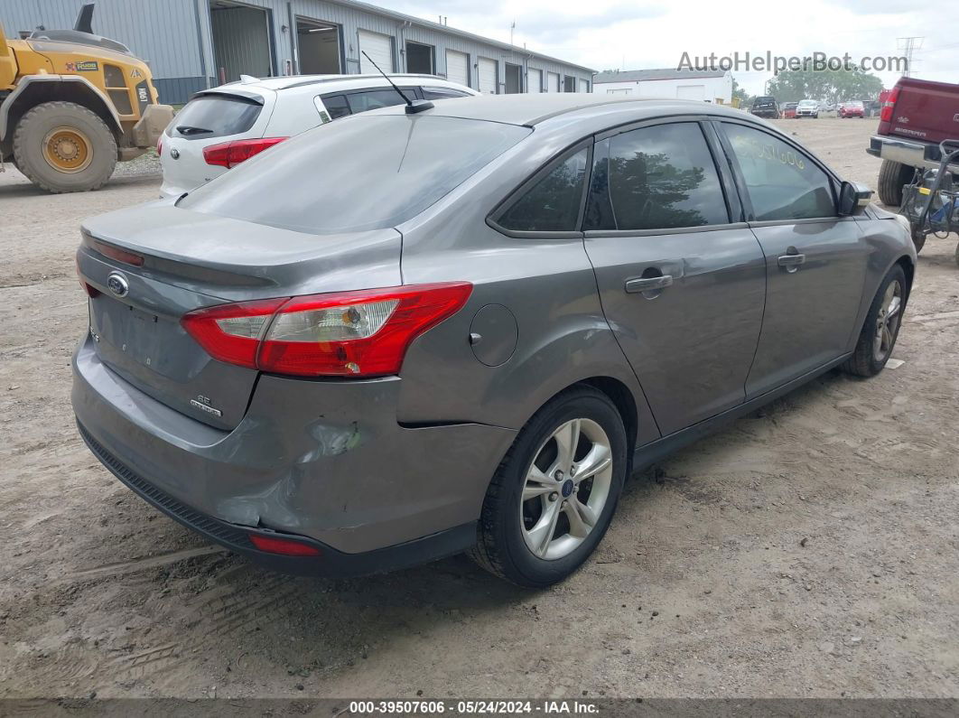 2014 Ford Focus Se Gray vin: 1FADP3F20EL246520