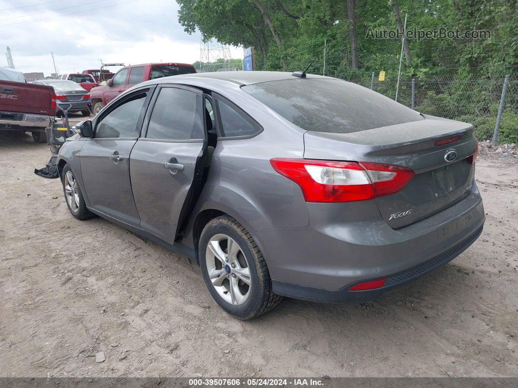 2014 Ford Focus Se Gray vin: 1FADP3F20EL246520