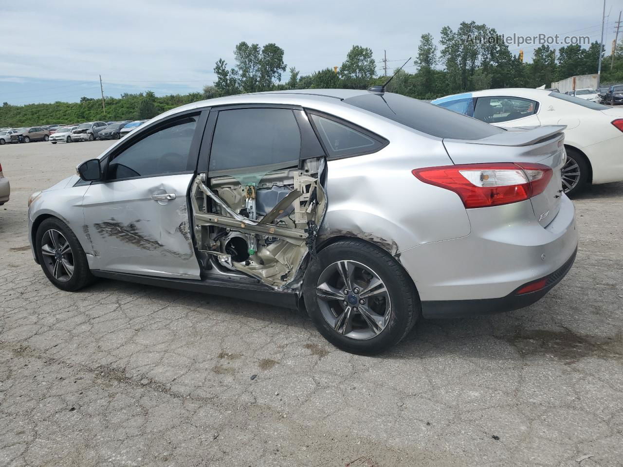 2014 Ford Focus Se Silver vin: 1FADP3F20EL247070