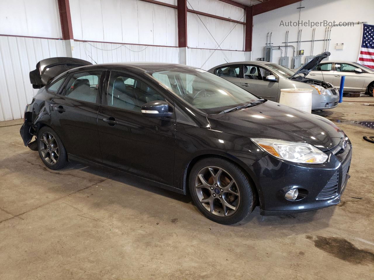 2014 Ford Focus Se Black vin: 1FADP3F20EL251183