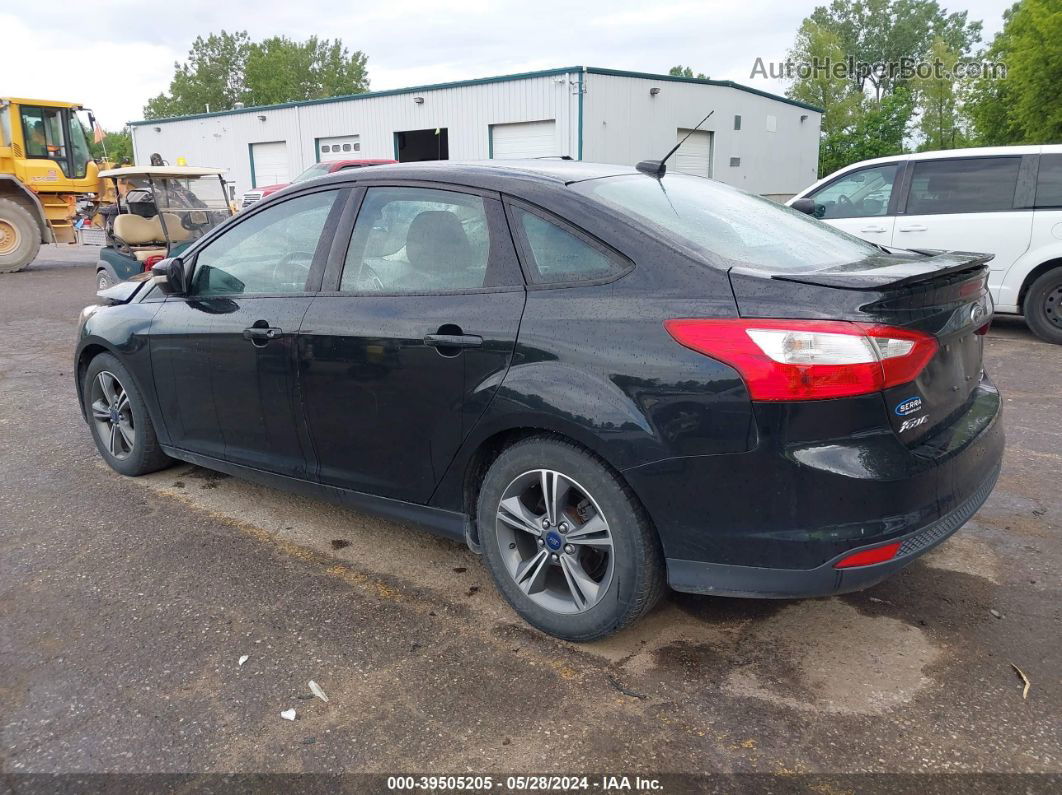 2014 Ford Focus Se Black vin: 1FADP3F20EL253368