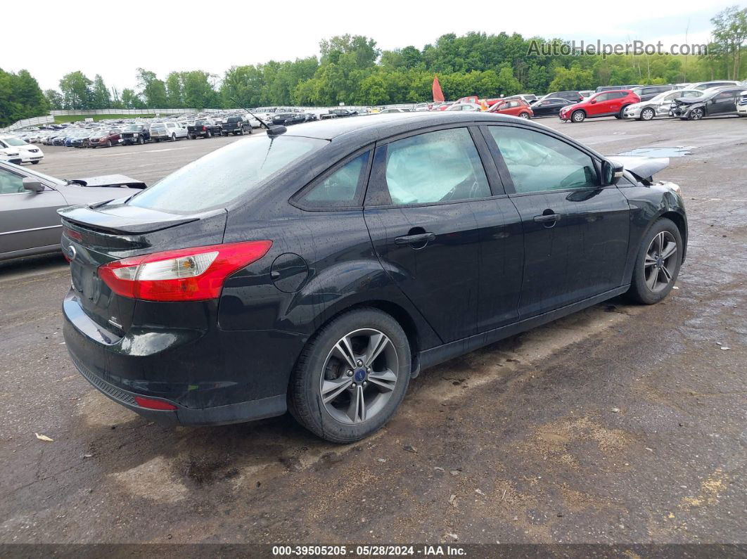 2014 Ford Focus Se Black vin: 1FADP3F20EL253368