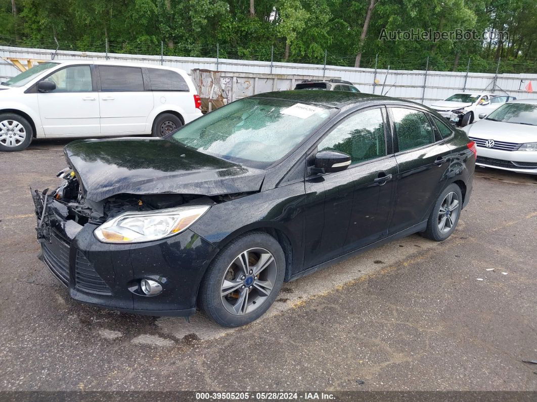 2014 Ford Focus Se Black vin: 1FADP3F20EL253368