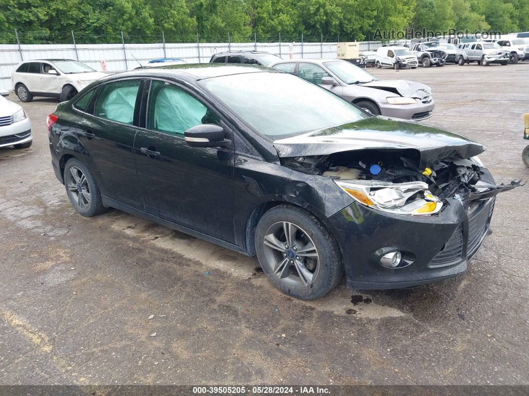 2014 Ford Focus Se Black vin: 1FADP3F20EL253368