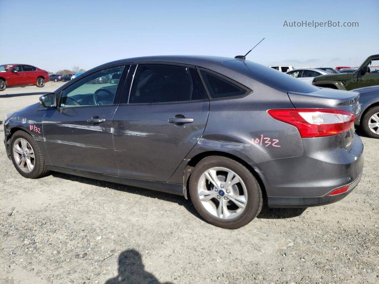 2014 Ford Focus Se Gray vin: 1FADP3F20EL264676