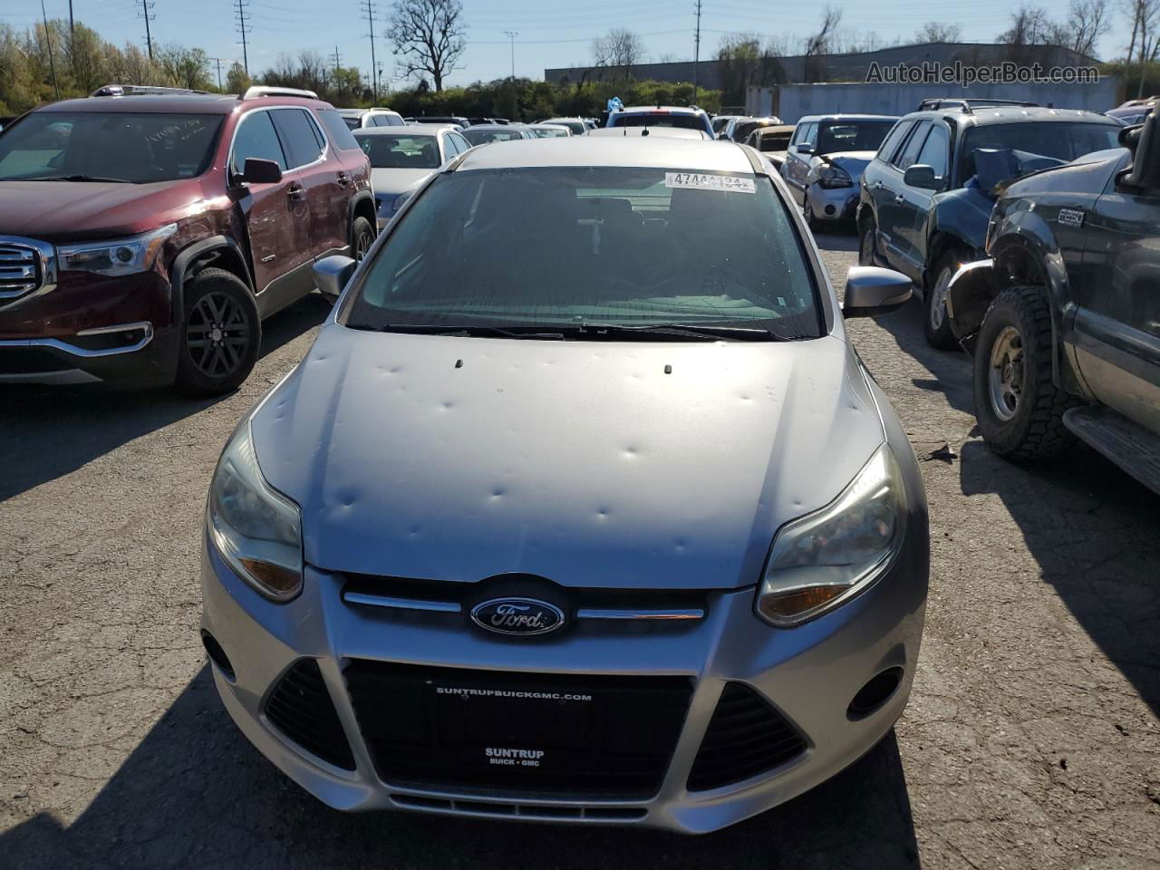 2014 Ford Focus Se Silver vin: 1FADP3F20EL272230