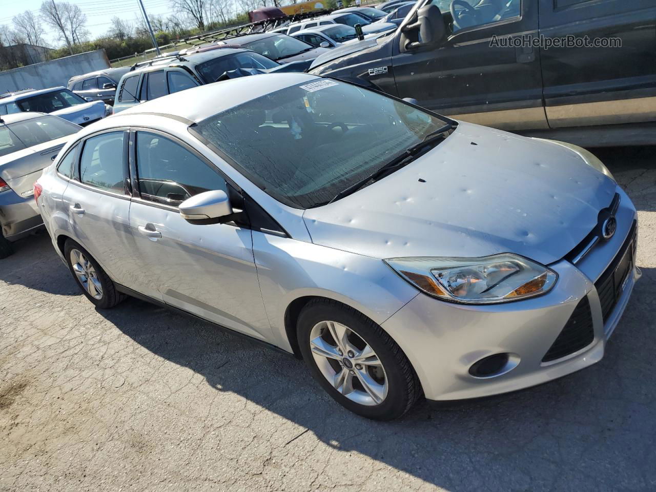 2014 Ford Focus Se Silver vin: 1FADP3F20EL272230