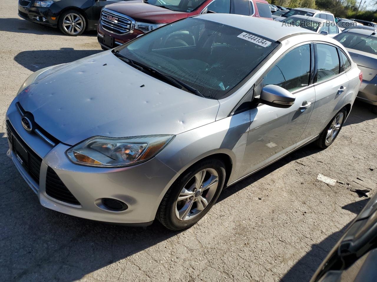 2014 Ford Focus Se Silver vin: 1FADP3F20EL272230