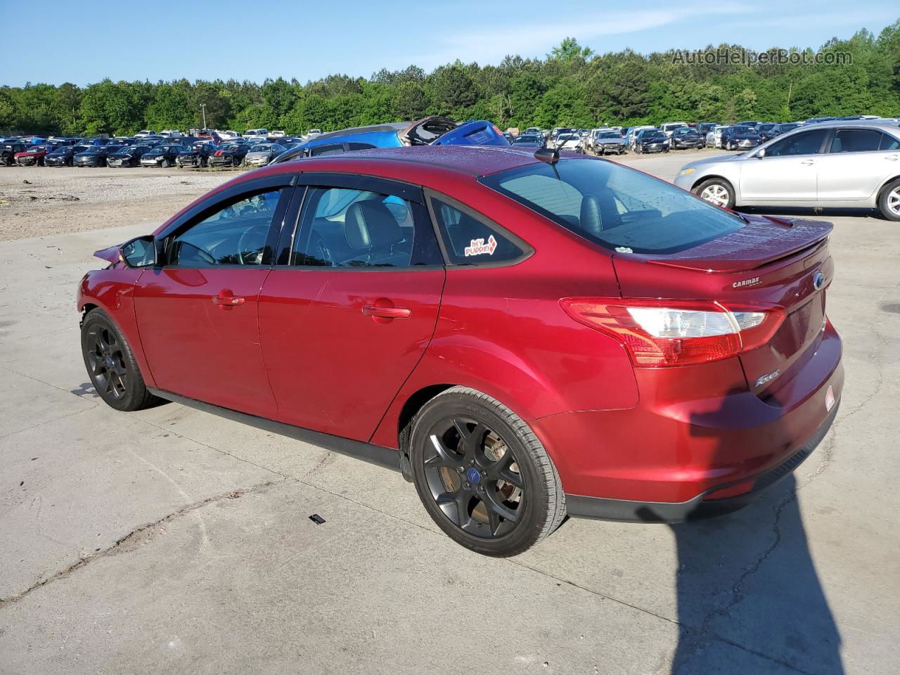 2014 Ford Focus Se Red vin: 1FADP3F20EL323404