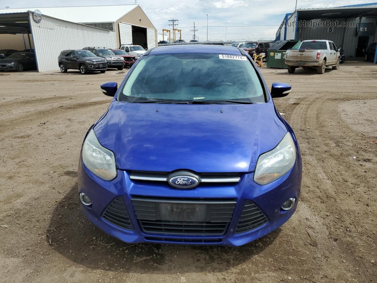 2014 Ford Focus Se Синий vin: 1FADP3F20EL325072