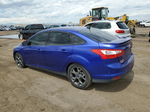 2014 Ford Focus Se Blue vin: 1FADP3F20EL325072