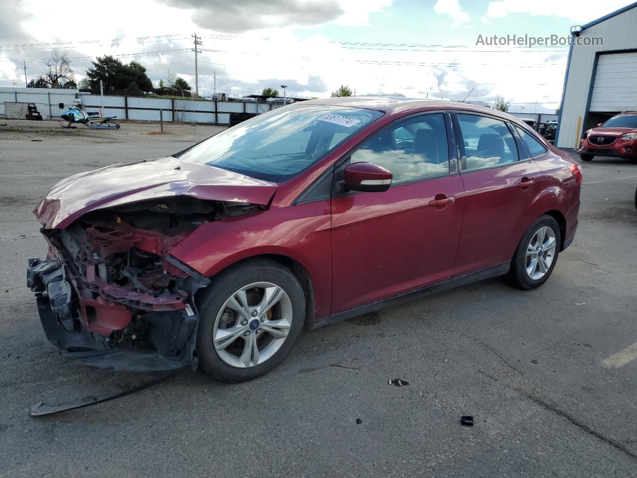 2014 Ford Focus Se Красный vin: 1FADP3F20EL350862