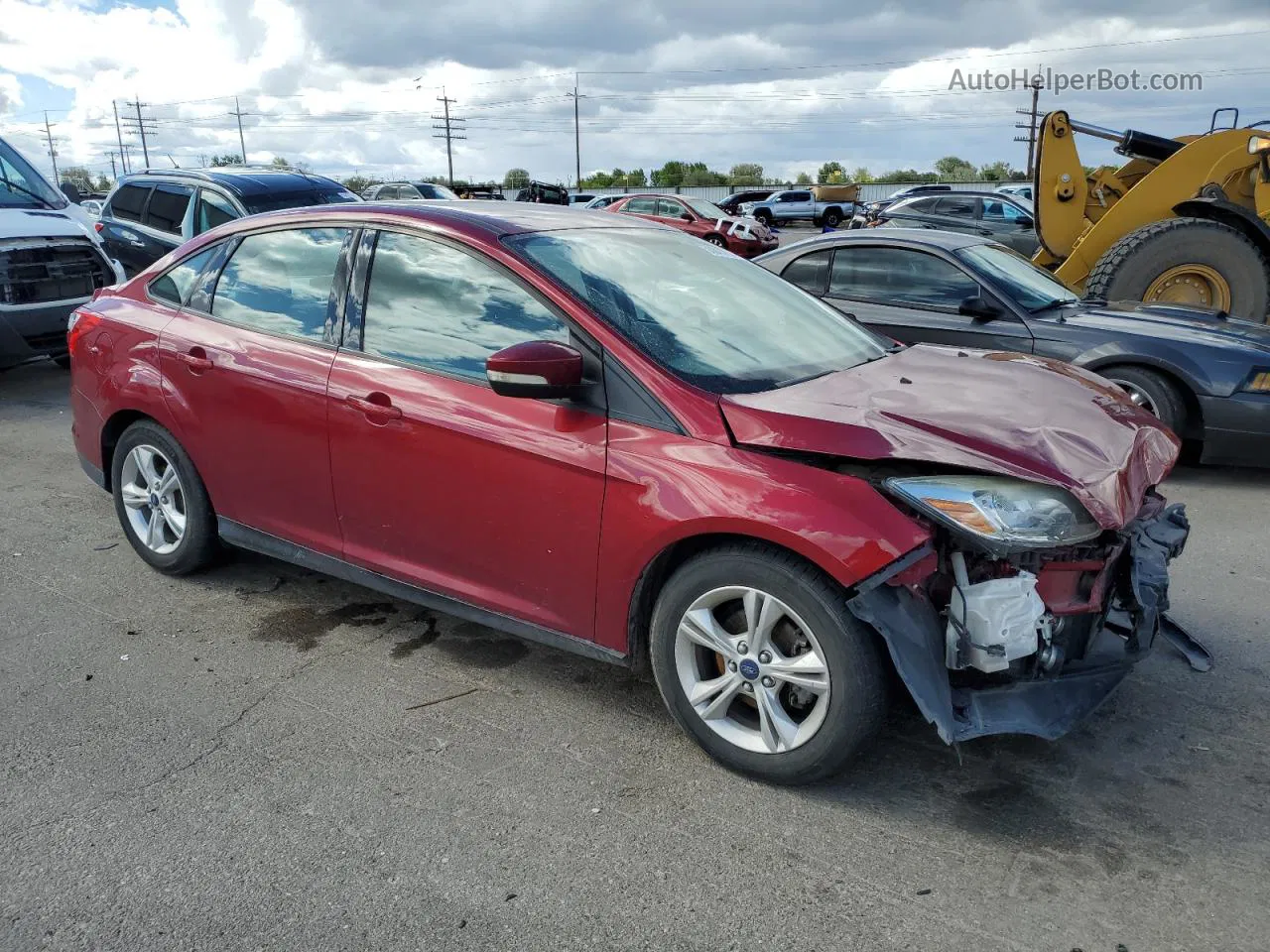 2014 Ford Focus Se Red vin: 1FADP3F20EL350862