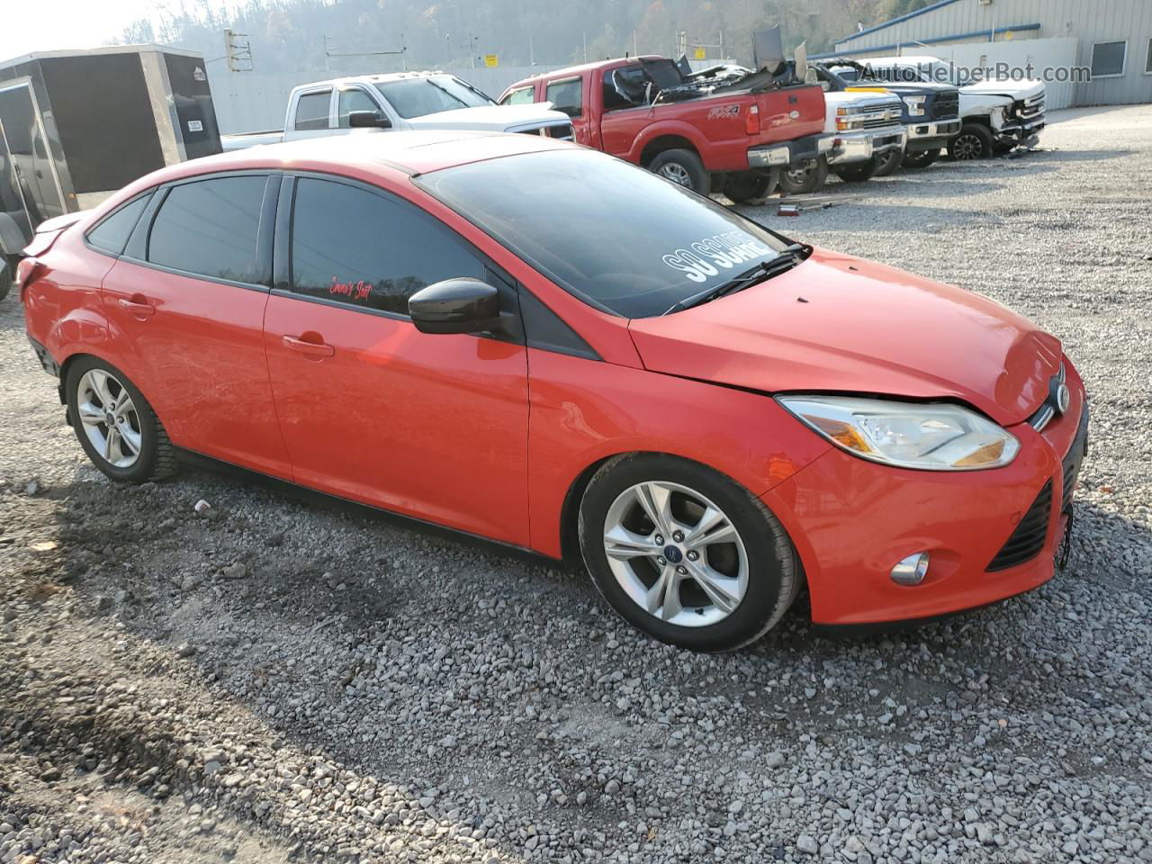 2014 Ford Focus Se Красный vin: 1FADP3F20EL389161