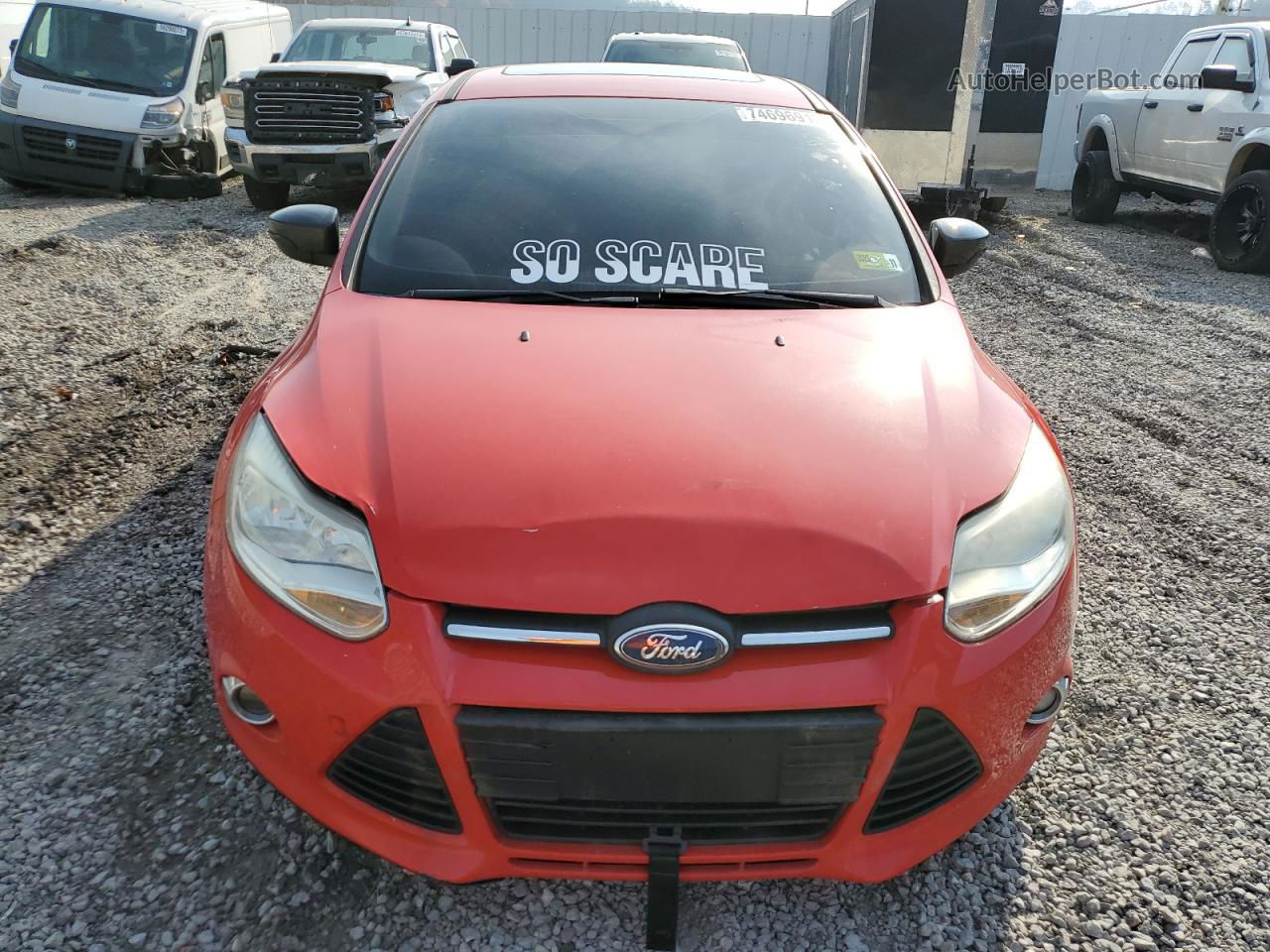 2014 Ford Focus Se Red vin: 1FADP3F20EL389161