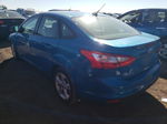 2014 Ford Focus Se Blue vin: 1FADP3F20EL404273