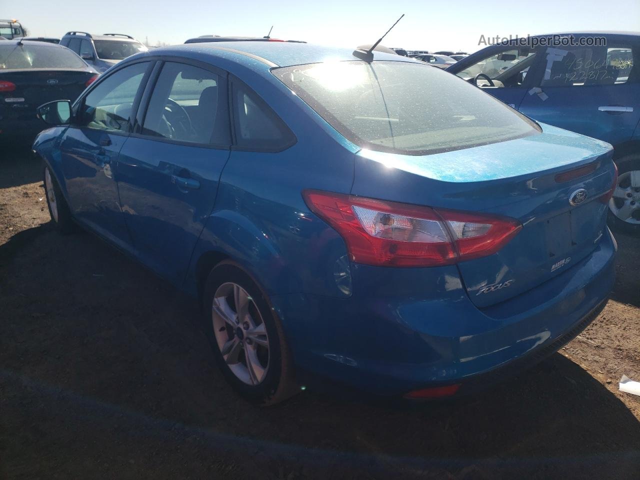 2014 Ford Focus Se Blue vin: 1FADP3F20EL404273