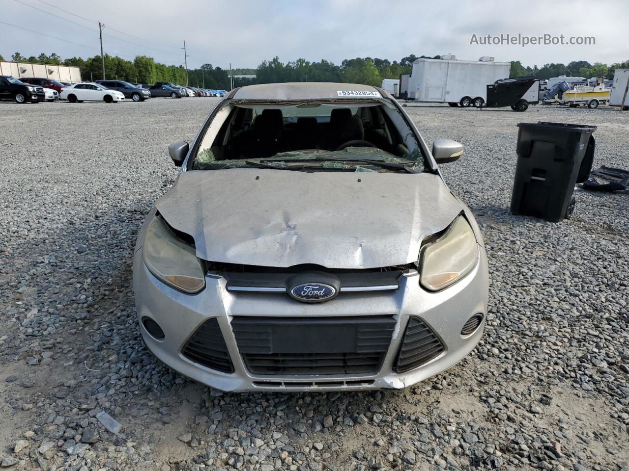 2014 Ford Focus Se Silver vin: 1FADP3F20EL445888