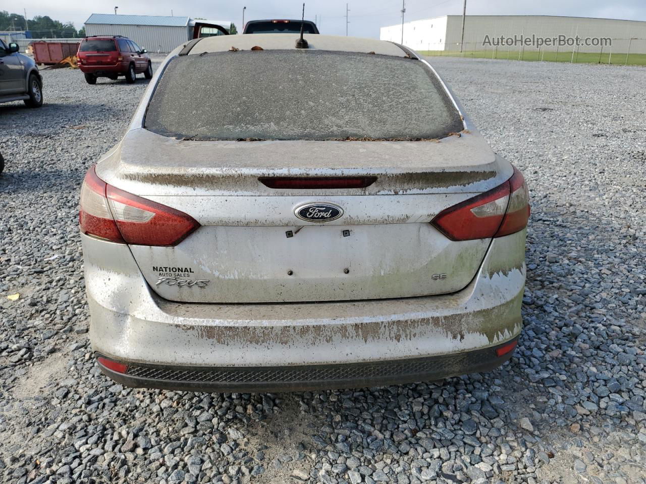 2014 Ford Focus Se Silver vin: 1FADP3F20EL445888