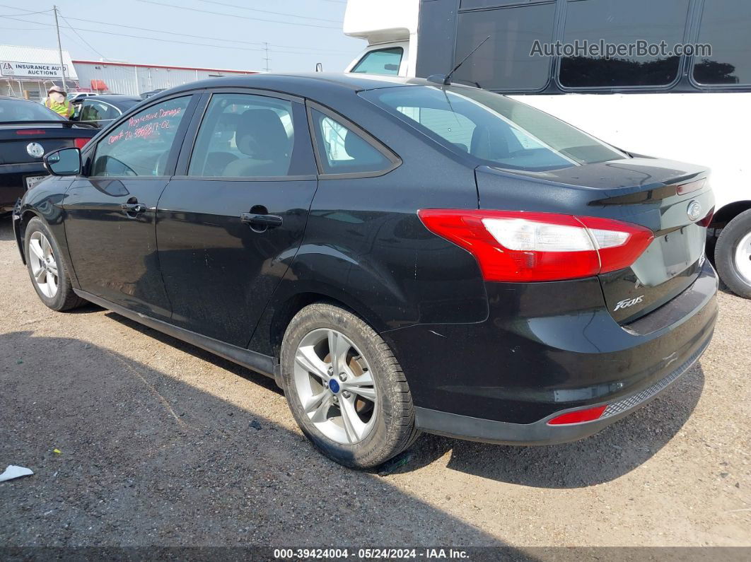 2014 Ford Focus Se Черный vin: 1FADP3F20EL451495