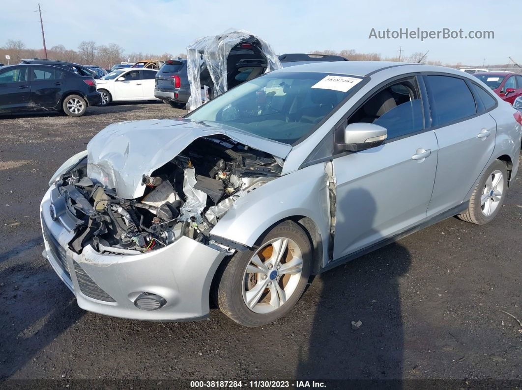 2014 Ford Focus Se Silver vin: 1FADP3F20EL457135