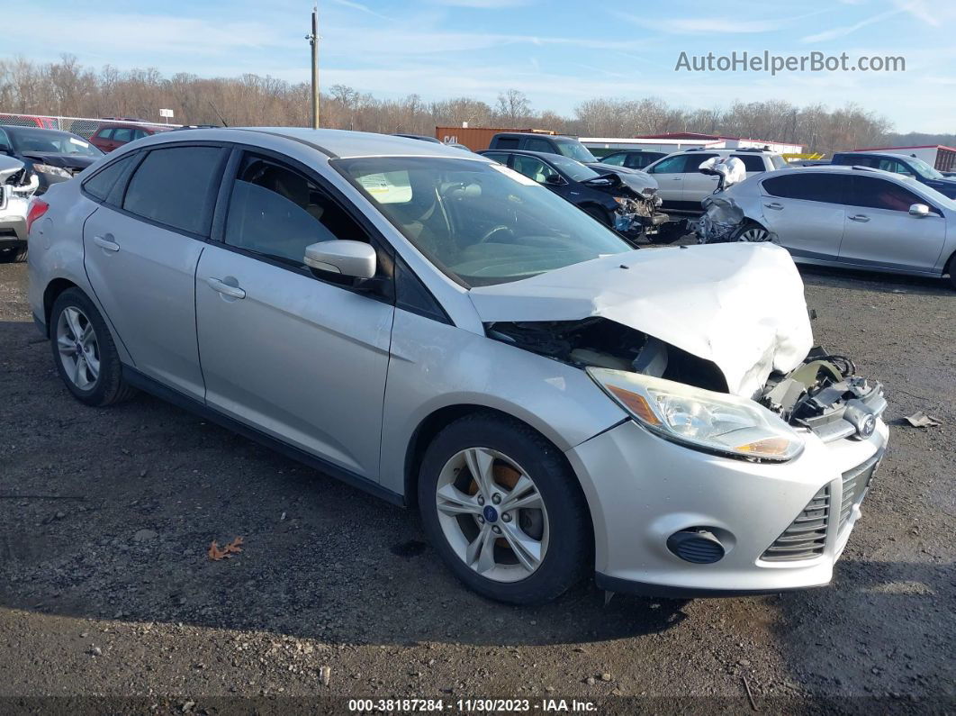 2014 Ford Focus Se Silver vin: 1FADP3F20EL457135