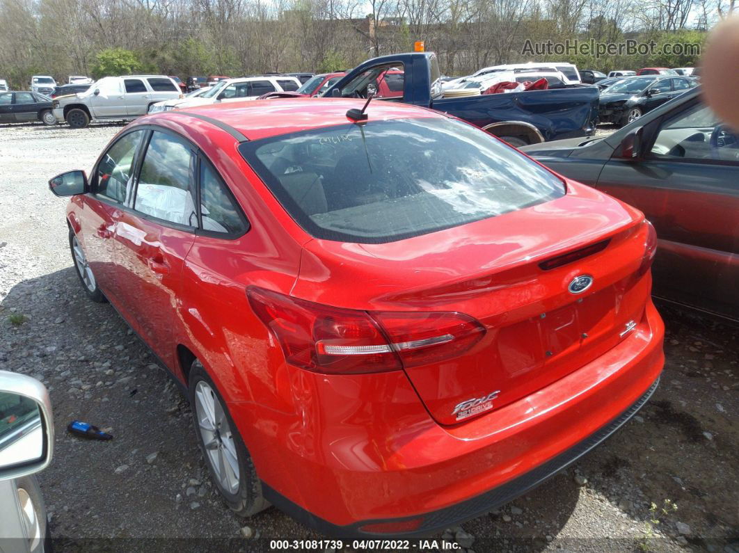 2015 Ford Focus Se Red vin: 1FADP3F20FL202048