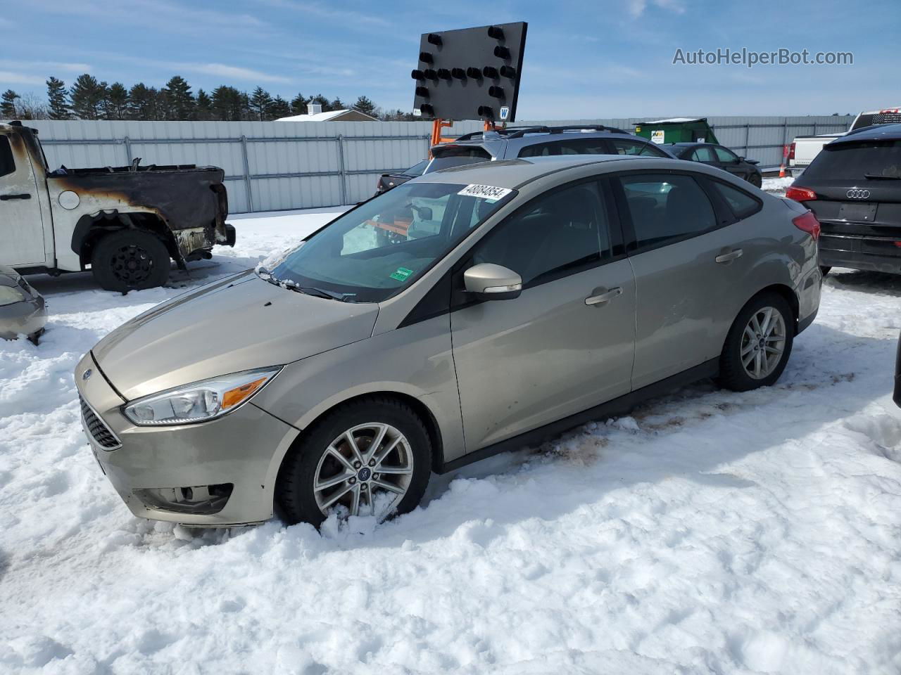 2015 Ford Focus Se Tan vin: 1FADP3F20FL263447