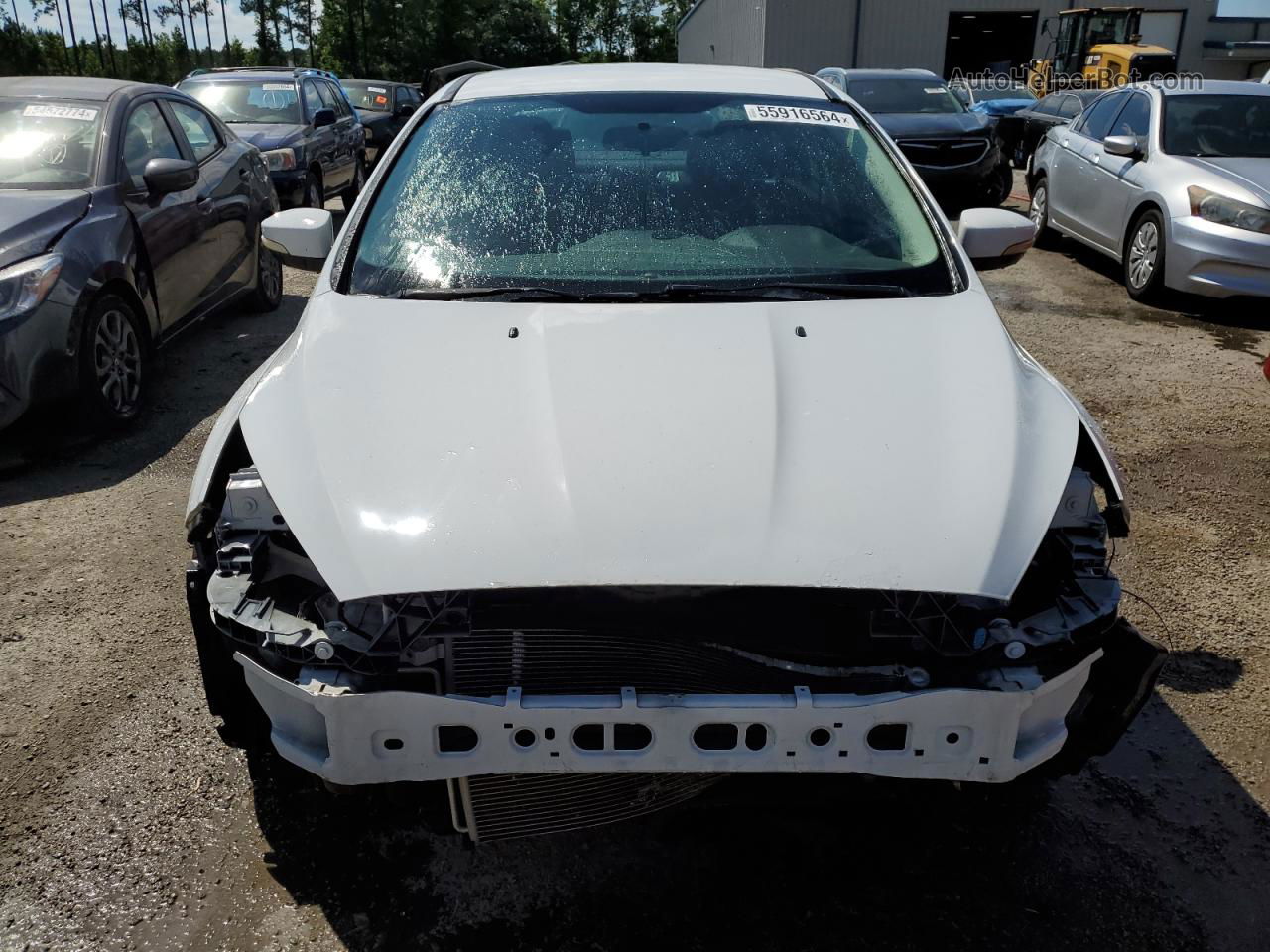 2015 Ford Focus Se White vin: 1FADP3F20FL264064