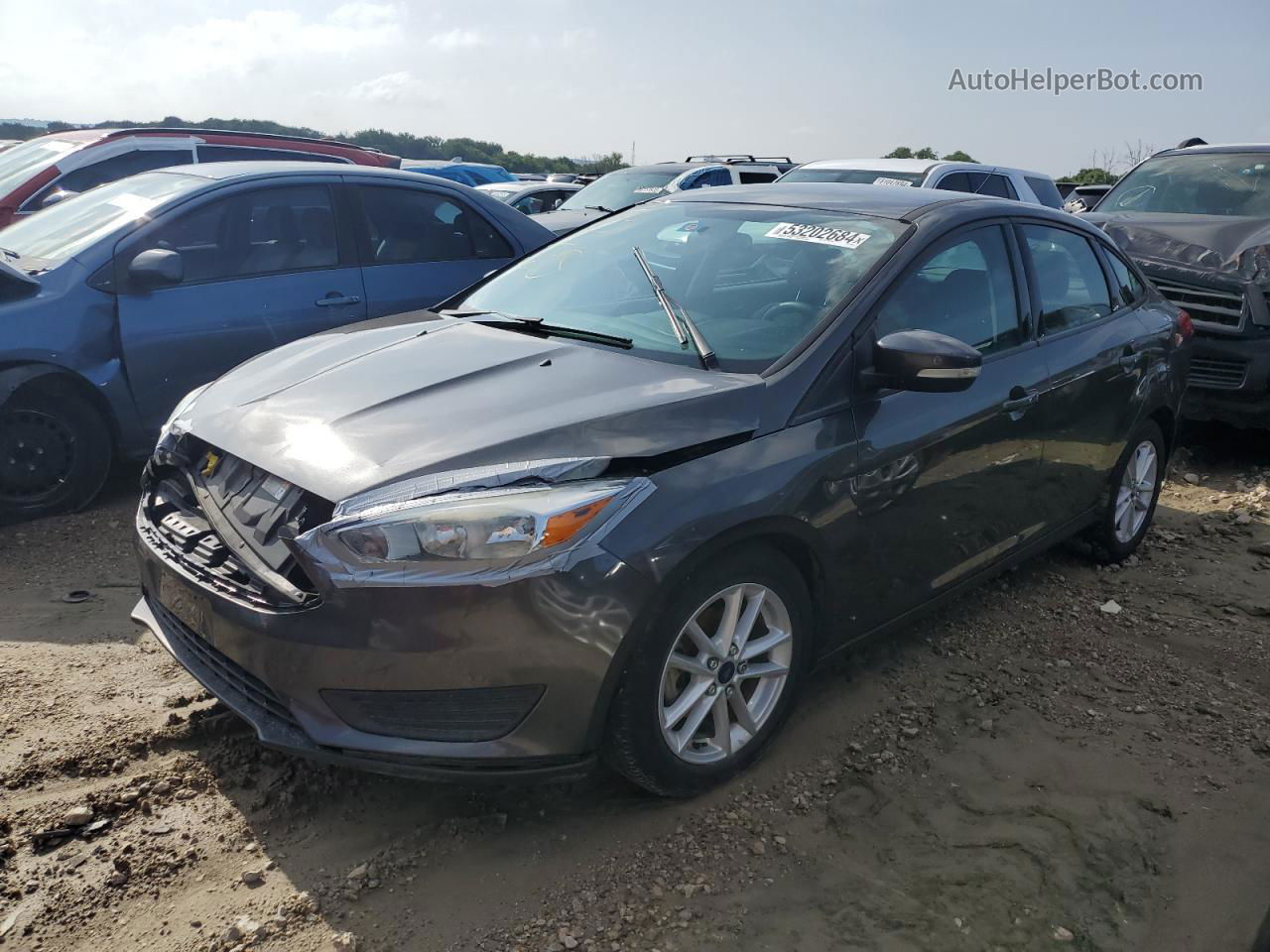 2016 Ford Focus Se Gray vin: 1FADP3F20GL303236