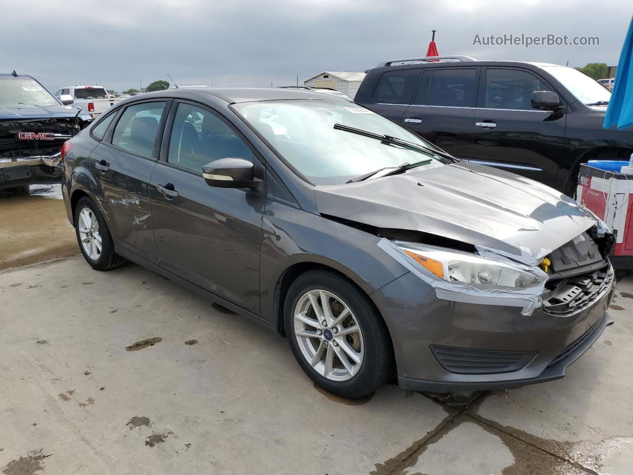 2016 Ford Focus Se Gray vin: 1FADP3F20GL303236