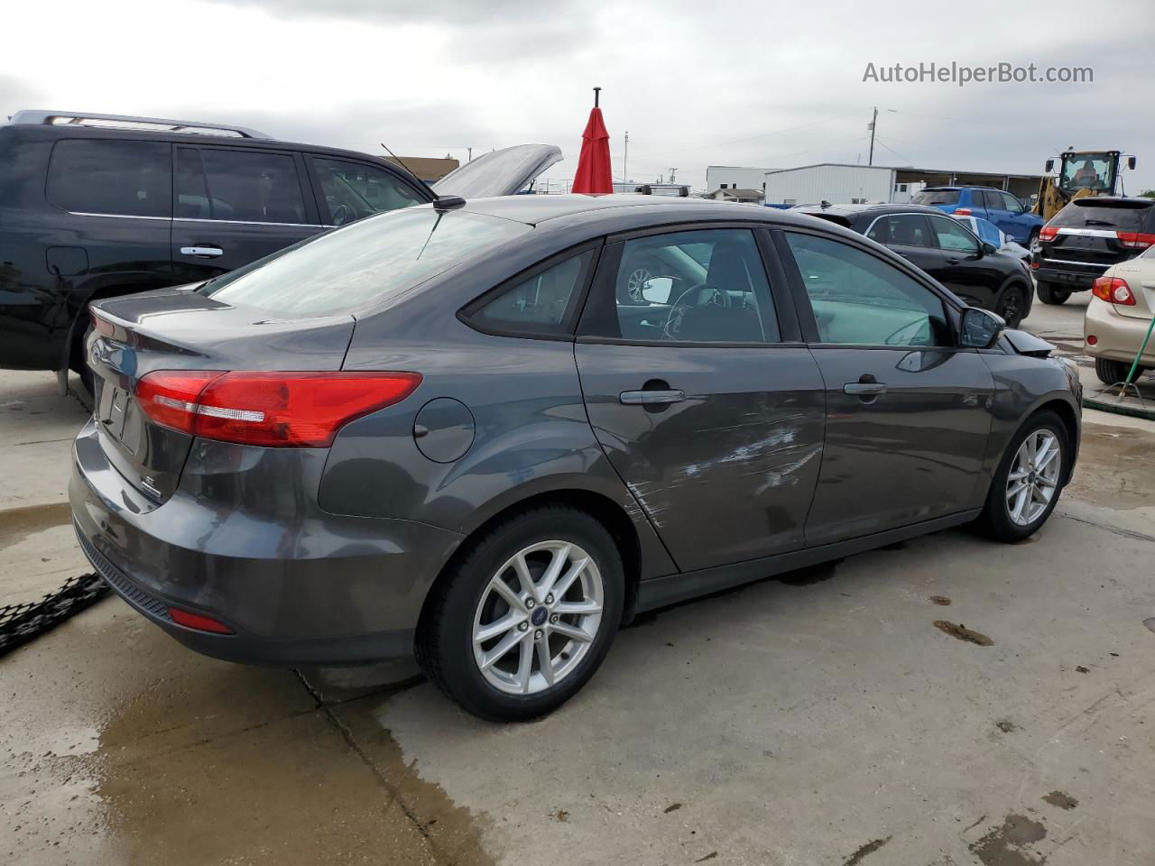 2016 Ford Focus Se Gray vin: 1FADP3F20GL303236