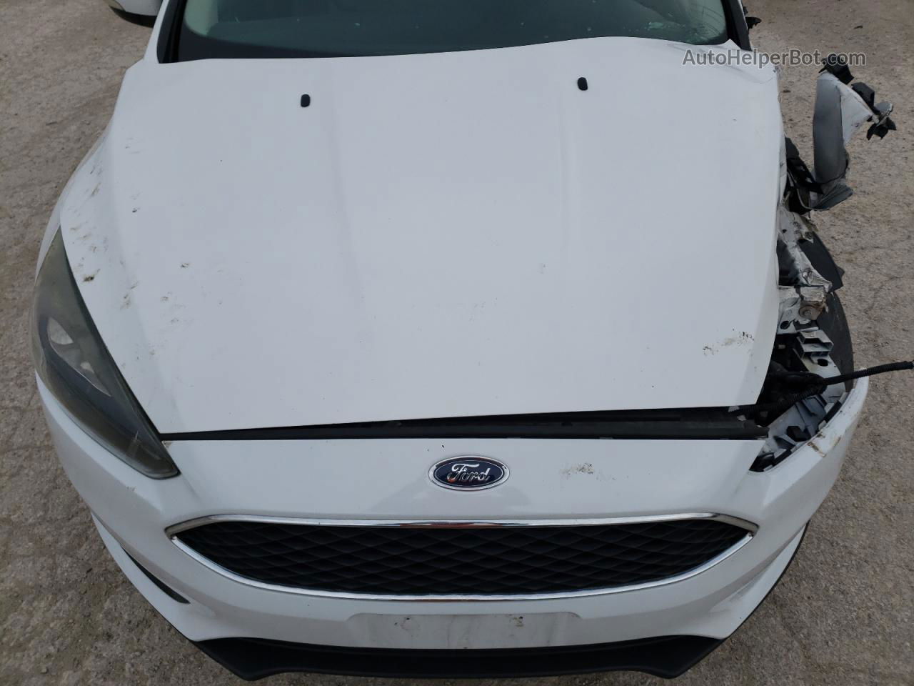 2016 Ford Focus Se White vin: 1FADP3F20GL311854