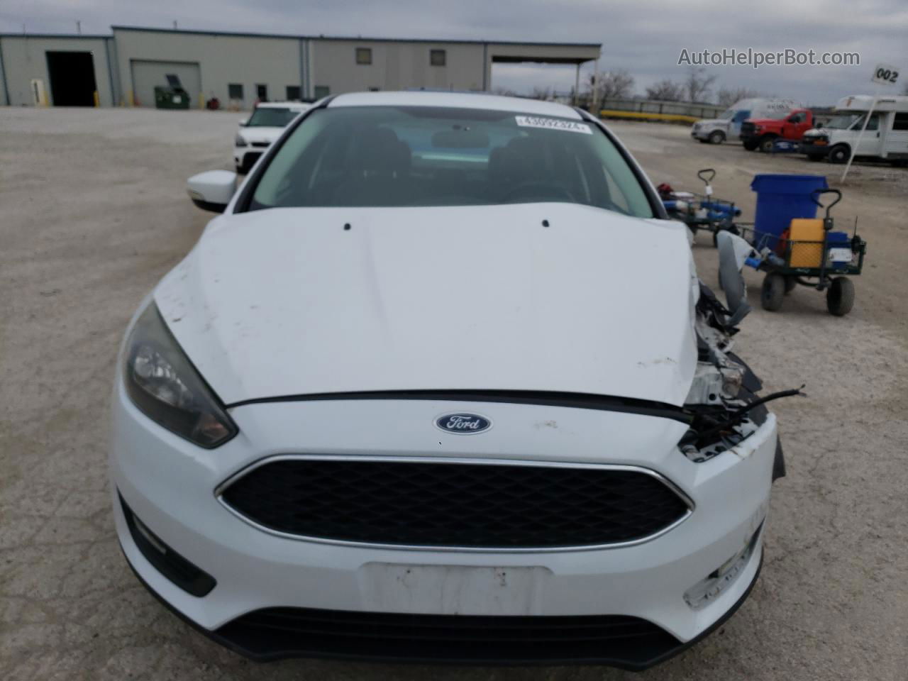 2016 Ford Focus Se White vin: 1FADP3F20GL311854