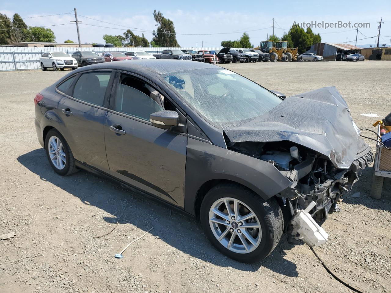 2017 Ford Focus Se Silver vin: 1FADP3F20HL215630