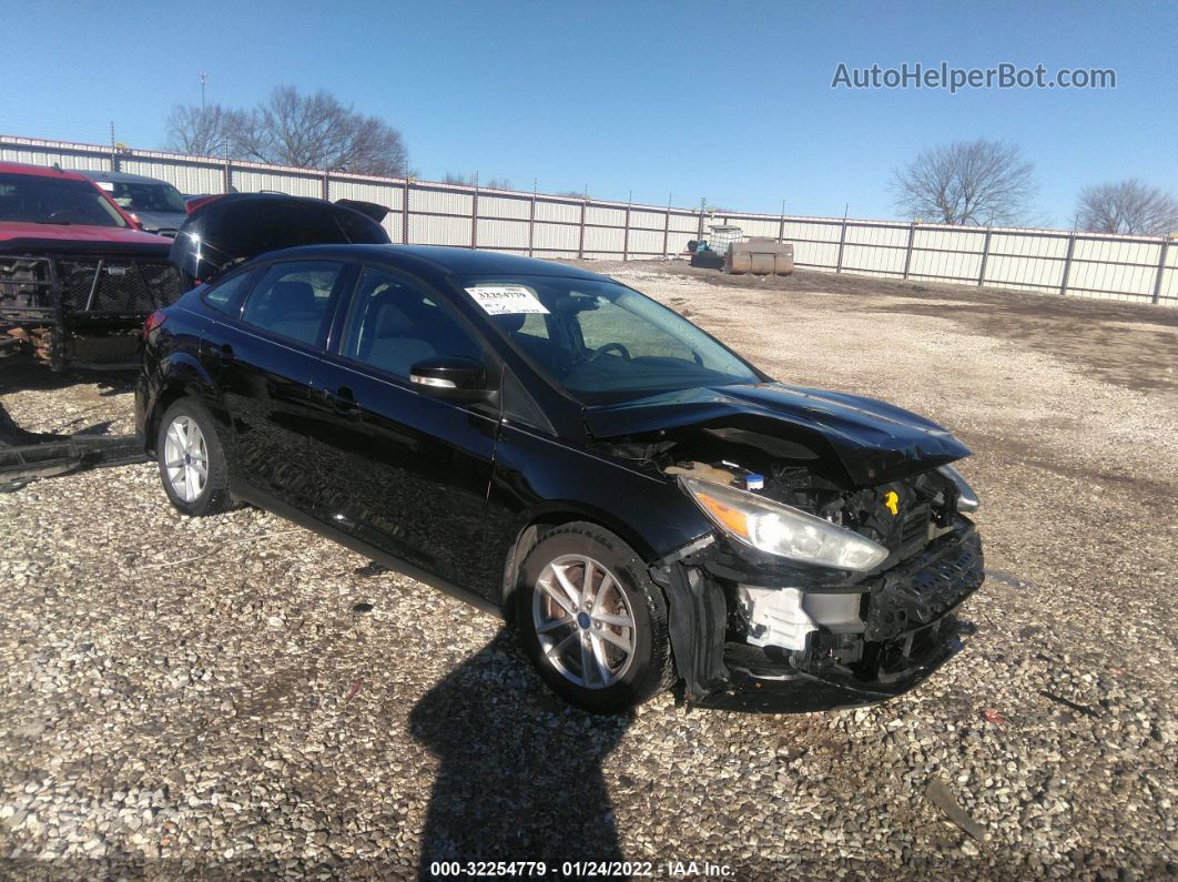 2017 Ford Focus Se Black vin: 1FADP3F20HL286469