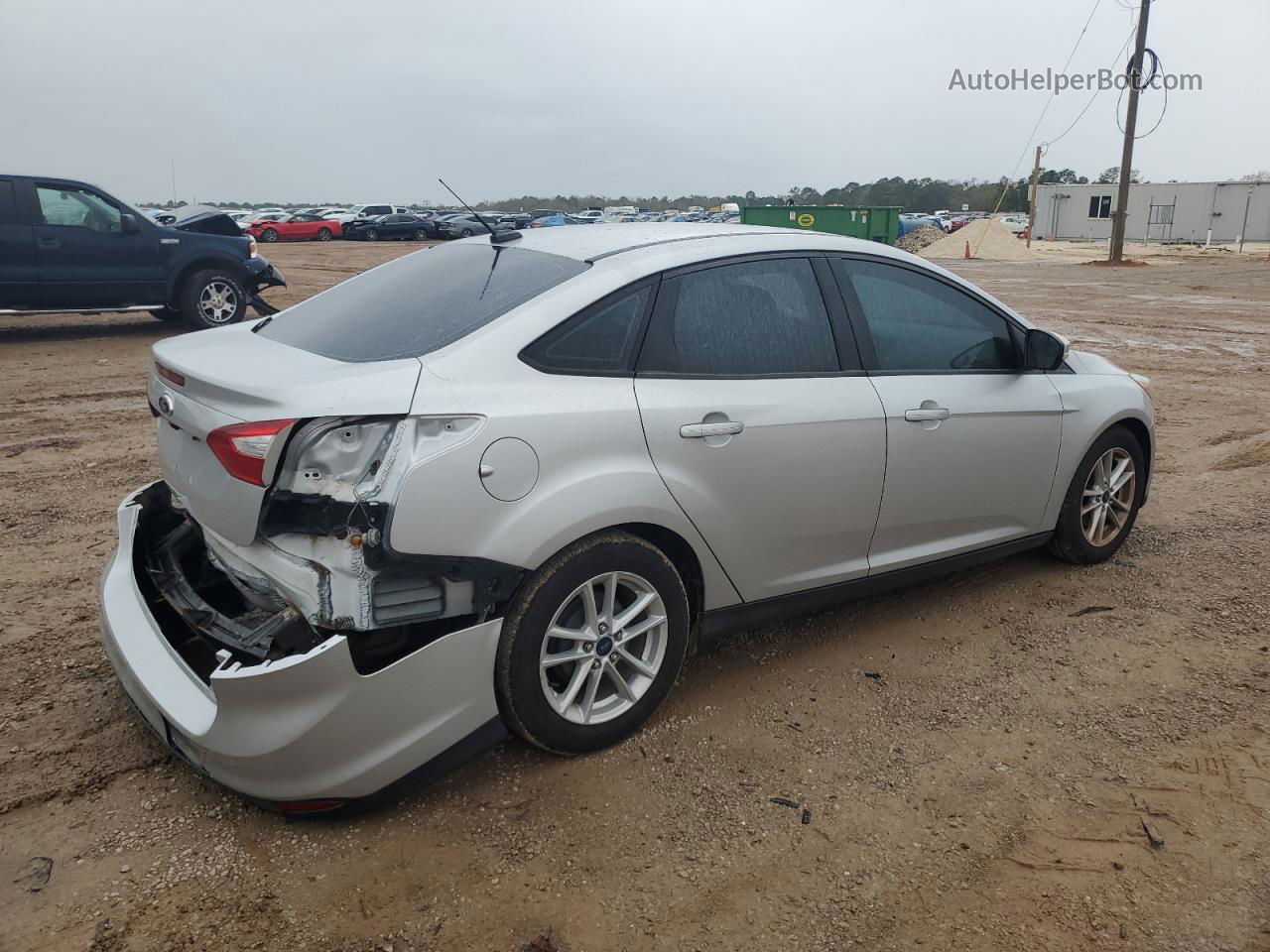 2017 Ford Focus Se Silver vin: 1FADP3F20HL287038